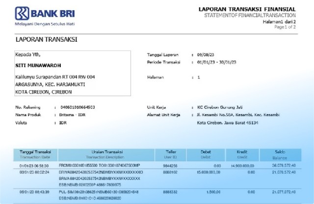 Cara Cetak Rekening Koran BRI Virtual Account dengan Mudah 2 Cara Cetak Rekening Koran BRI Virtual Account