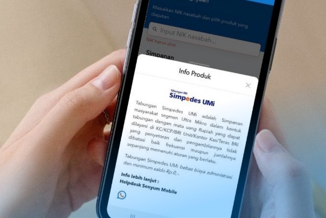 Saldo Minimal BRI Simpedes UMi