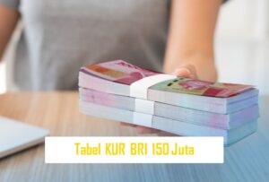 Tabel KUR BRI 150 Juta