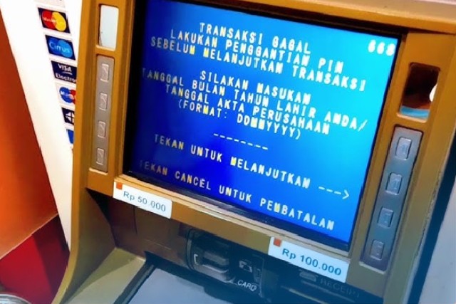 Penyebab Setor Tunai Gagal